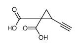 2-ethynylcyclopropane-1,1-dicarboxylic acid结构式