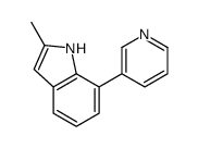 2-methyl-7-pyridin-3-yl-1H-indole Structure