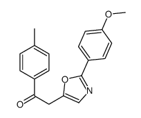 2-[2-(4-methoxyphenyl)-1,3-oxazol-5-yl]-1-(4-methylphenyl)ethanone结构式