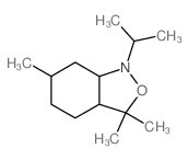 3,3,6-trimethyl-1-propan-2-yl-3a,4,5,6,7,7a-hexahydrobenzo[c]isoxazole结构式