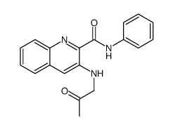 3-(2-oxopropylamino)-N-phenylquinoline-2-carboxamide结构式