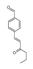 4-(3-oxohex-1-enyl)benzaldehyde Structure