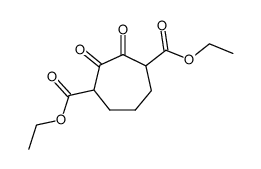 2,3-dioxo-cycloheptane-1,4-dicarboxylic acid diethyl ester Structure