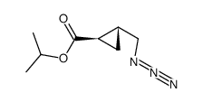 isopropyl (1R,2R)-2-(azidomethyl)cyclopropanecarboxylate结构式