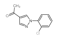 1-[1-(2-chlorophenyl)pyrazol-4-yl]ethanone Structure