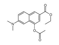 Ethyl 4-acetoxy-6-(dimethylamino)-2-naphthoate Structure