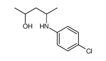 4-(4-chloroanilino)pentan-2-ol结构式