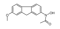N-hydroxy-N-(7-methoxy-9H-fluoren-2-yl)acetamide Structure