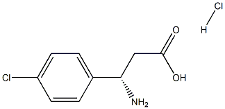 (S)-3-氨基-3-(4-氯苯基)丙酸盐酸盐结构式