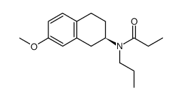 (S)-N-propionyl-7-methoxy-2-(propylamine)tetralin结构式