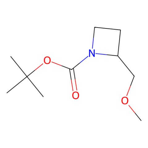 tert-butyl (2S)-2-(methoxymethyl)azetidine-1-carboxylate结构式