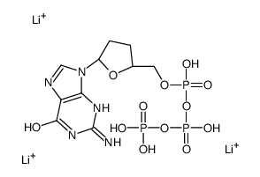 2',3'-DIDEOXYGUANOSINE 5'-TRIPHOSPHATE*LITHIUM 10 MM结构式