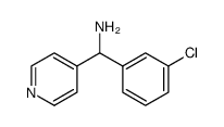 4-Pyridinemethanamine, α-(3-chlorophenyl) Structure