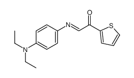 2-[4-(diethylamino)phenyl]imino-1-thiophen-2-ylethanone结构式