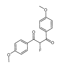 2-fluoro-1,3-bis(4-methoxyphenyl)propane-1,3-dione Structure
