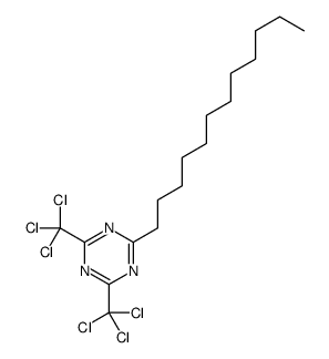 2-dodecyl-4,6-bis(trichloromethyl)-1,3,5-triazine Structure