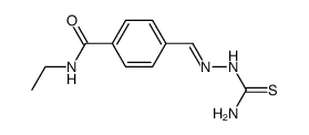 4-thiosemicarbazonomethyl-benzoic acid ethylamide Structure