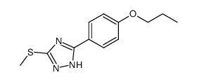 3-methylsulfanyl-5-(4-propoxy-phenyl)-1H-[1,2,4]triazole Structure