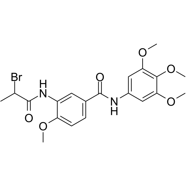 3-(2-bromopropanamido)-4-methoxy-N-(3,4,5-trimethoxyphenyl)benzamide picture