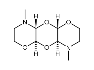 N,N'-dimethyl-2,3,5,6-dioxazinodioxane Structure