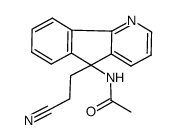 9-acetamido-9-(β-cyanoethyl)-4-azafluorene结构式