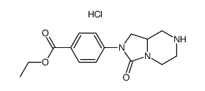 ethyl 4-(3-oxohexahydroimidazo[1,5-a]pyrazin-2(3H)-yl)benzoate hydrochloride结构式