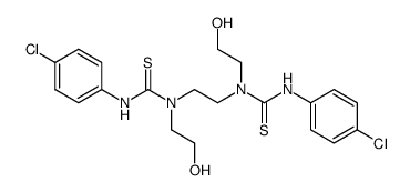 N.N'-Bis-<2-hydroxy-aethyl>-N.N'-bis-<(4-chlor-phenyl)-thiocarbamoyl>-aethylendiamin结构式