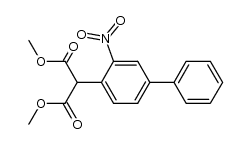 dimethyl 3-nitrobiphenyl-4-malonate Structure