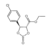 (4R,5S)-4-carbethoxy-5-(4-chlorophenyl)-1,3,2-dioxathiolane 2-oxide Structure