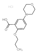 5-吗啉-2-丙氧基苯甲酸盐酸盐结构式