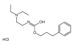 diethyl-[2-(3-phenylpropoxycarbonylamino)ethyl]azanium,chloride结构式