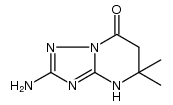 2-amino-5,5-dimethyl-4,5,6,7-tetrahydro-1,2,4-triazolo[1,5-a]pyrimidin-7-one结构式