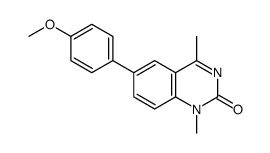 6-(4-Methoxyphenyl)-1,4-dimethyl-2(1H)-quinazolinone Structure
