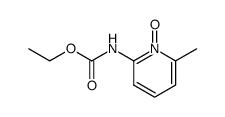6-methyl-2-ethoxycarbonylaminopyridine-N-oxide Structure