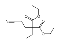 diethyl 2-(2-cyanoethyl)-2-ethylpropanedioate Structure