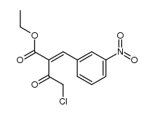 ethyl 2-(3-nitrobenzylidene)-4-chloro-3-oxobutanoate Structure