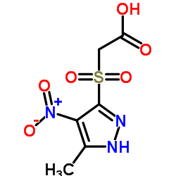 (5-METHYL-4-NITRO-2 H-PYRAZOLE-3-SULFONYL)-ACETIC ACID Structure