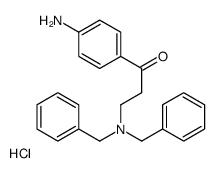 1-(4-aminophenyl)-3-(dibenzylamino)propan-1-one,hydrochloride结构式