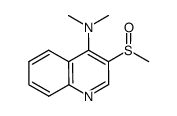 4-dimethylamino-3-methylsulfinylquinoline结构式