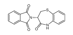 (S)-3-phtalimido-2,3-dihydro-1,5(5H)-benzothiazepin-4-one Structure