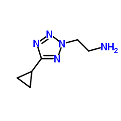 2-(5-Cyclopropyl-2H-tetrazol-2-yl)ethanamine structure