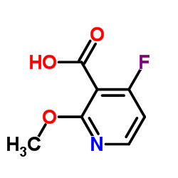 4-fluoro-2-methoxypyridine-3-carboxylic acid结构式