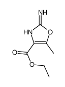 2-氨基-5-甲基-1,3-噁唑-4-羧酸乙酯结构式