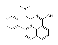 N-[2-(dimethylamino)ethyl]-2-pyridin-4-ylquinoline-8-carboxamide Structure
