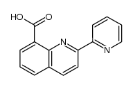 2-(2-pyridyl)quinoline-8-carboxylic acid结构式