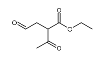 3-oxo-2-(2-oxo-ethyl)-butyric acid ethyl ester结构式