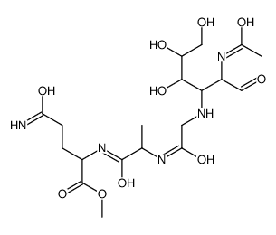 N-(2-acetamido-2,3-dideoxyglucos-3-yl)glycyl-alanyl-glutamine methyl ester结构式