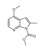 4-methoxy-2-methylpyrrolo[2,3-b]pyridine-1-carboxylic acid methyl ester Structure
