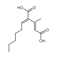 4-hexylidene-3-methyl-pentenedioic acid Structure
