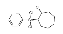 dichloro((1R,2R)-2-chlorocycloheptyl)(phenyl)-l4-selane结构式
